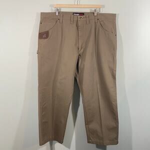 Wrangler Riggs Workwear Men Brown Carpenter Pant Size 44 x 30 NWOT